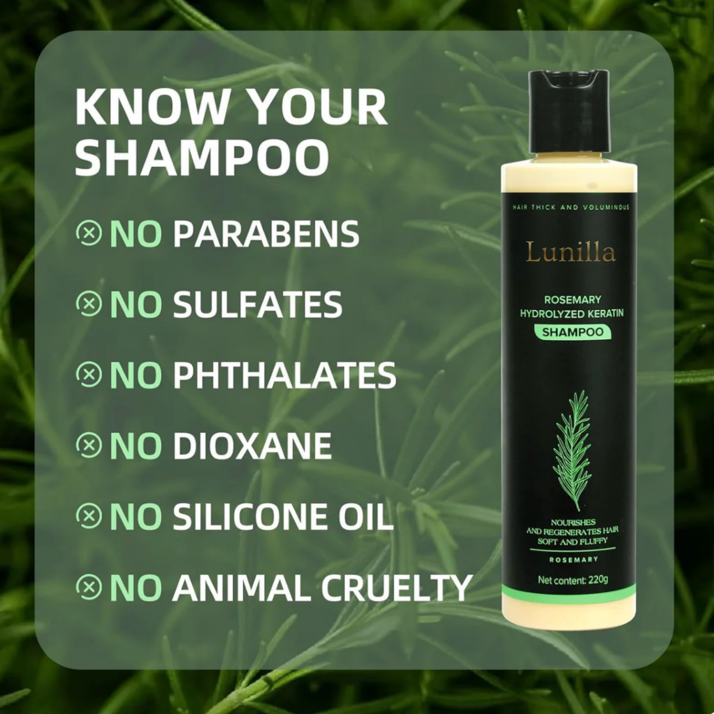 Organic Rosemary Hair Growth Shampoo