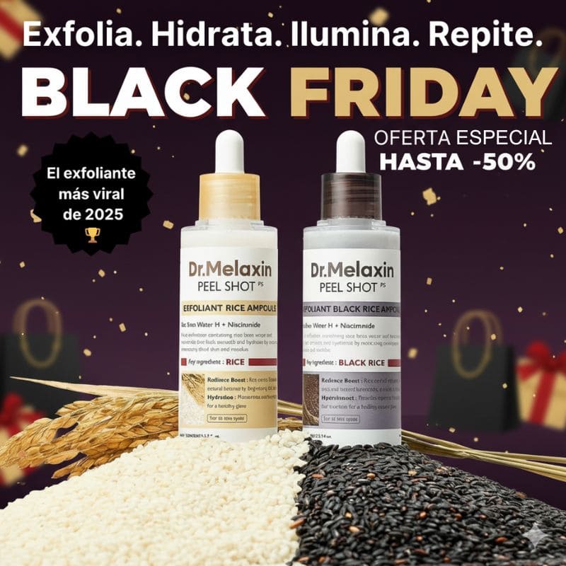 Ampolla Exfoliante de Arroz – Efecto Glow